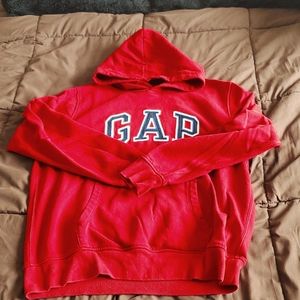 Red Large gap hoodie logo